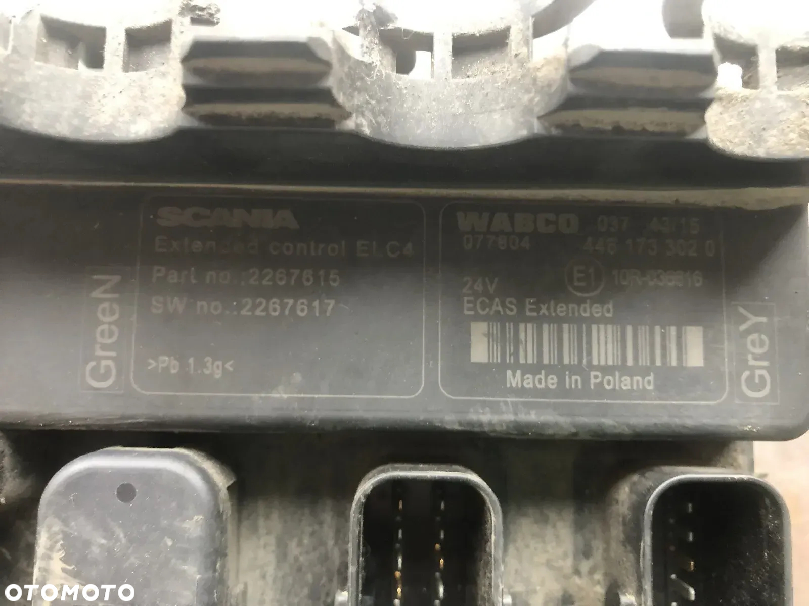 STEROWNIK KOMPUTER MODUŁ PODUSZEK ZAWIESZENIA PNEUMATYCZNEGO SCANIA V8 R S XPI DC16  ECAS ELC ELC4 2267615 2267617 4461733020 - 2