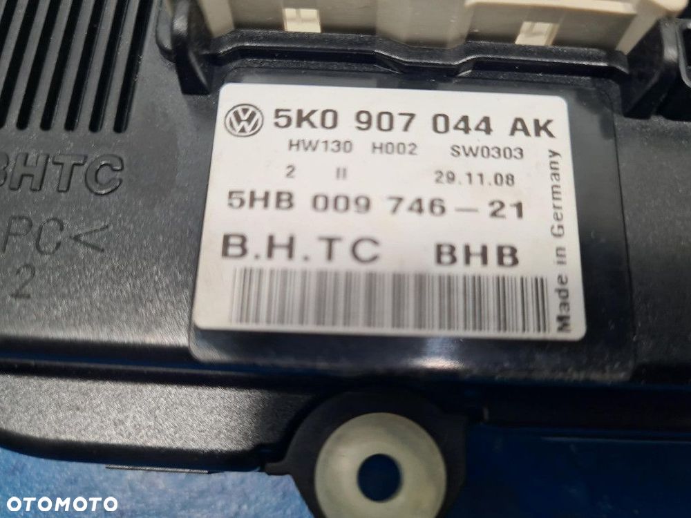 VOLKSWAGEN GOLF VI PANEL KLIMATYZACJI 5K0907044AK LC9X CLCA, CBDC - 7