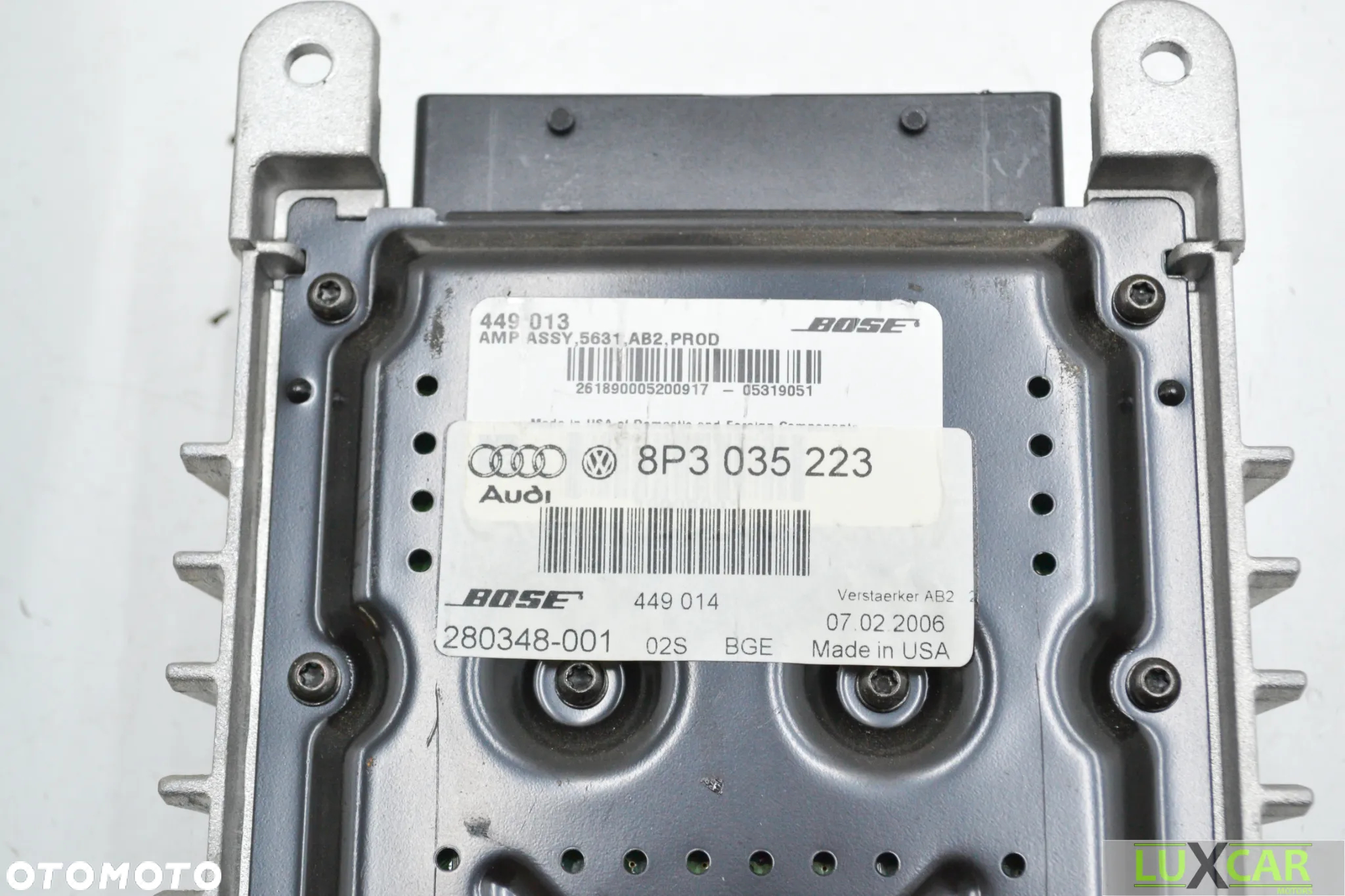 AUDI A3 8P GŁOŚNIKI BOSE WZMACNIACZ ZESTAW 8E0035411A 8H0035411A 8P3035223 GORLICE - 9