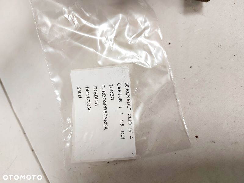 renault clio 4 iv captur i 1.5 dci turbosprężarka turbina turbo 144117533r - 4