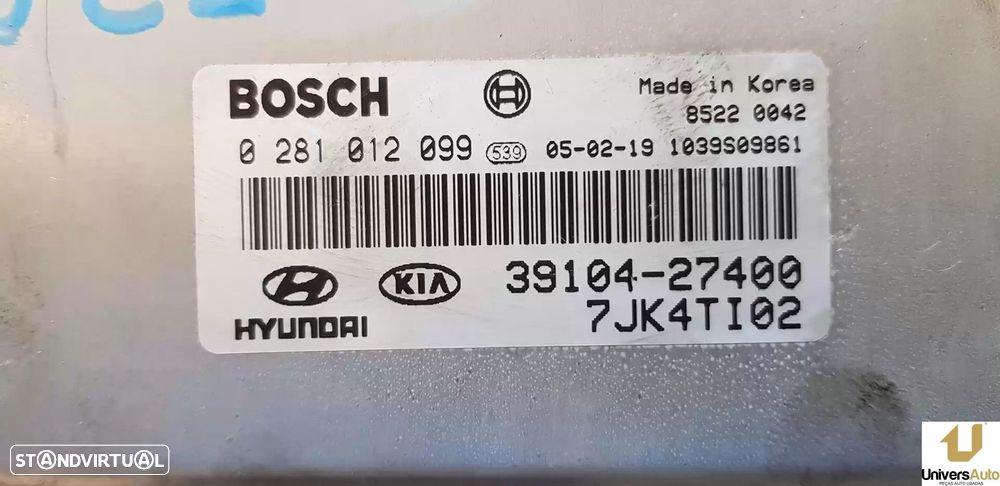 CENTRALINA MOTOR UCE KIA SPORTAGE 2005 -3910427400 - 1