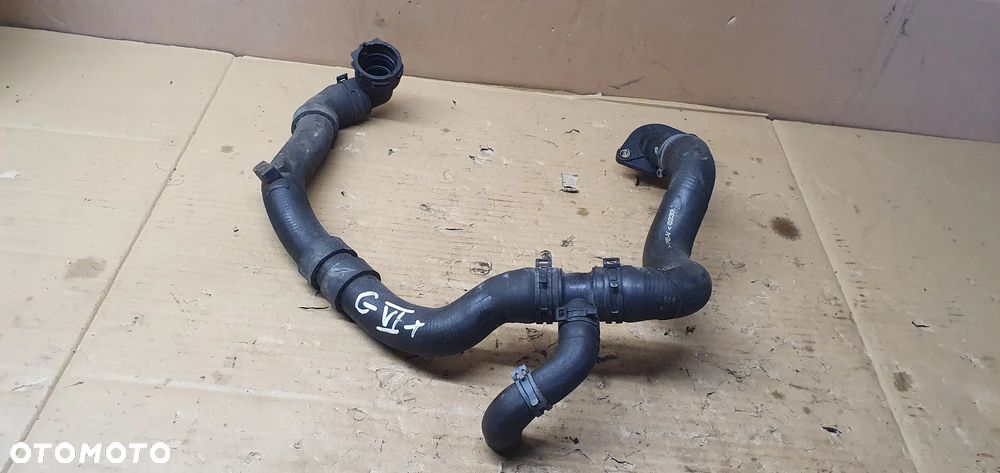 Obudowa termostatu króciec wąż przewód wody VW Golf VI 6 Plus 1.6 TDI 1K0122051FR - 5