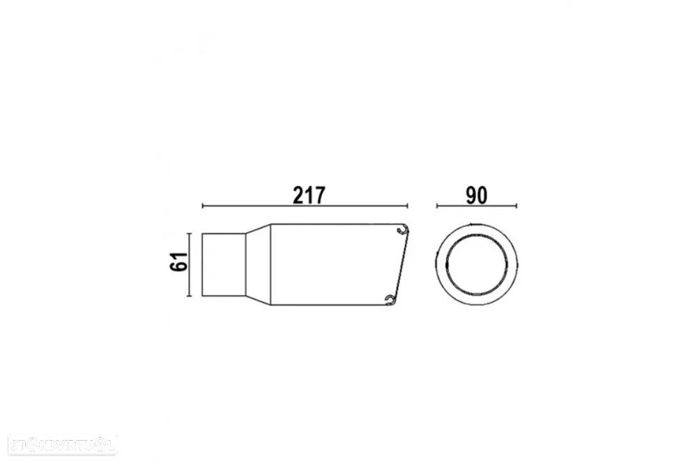Ponteira de Escape Bmw 90mm - 4