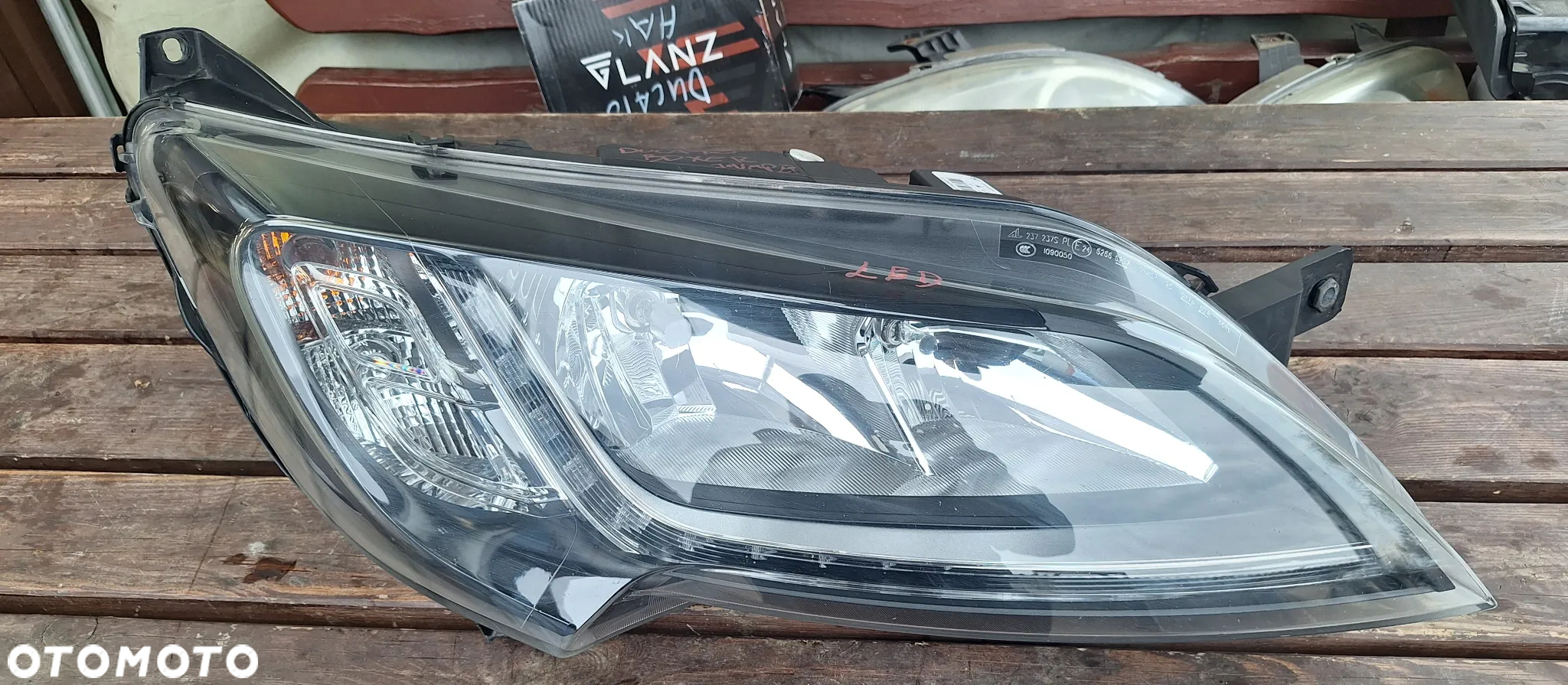 Lampa prawa przednia Fiat Ducato III lift Jumper boxer led czarny srodek - 4