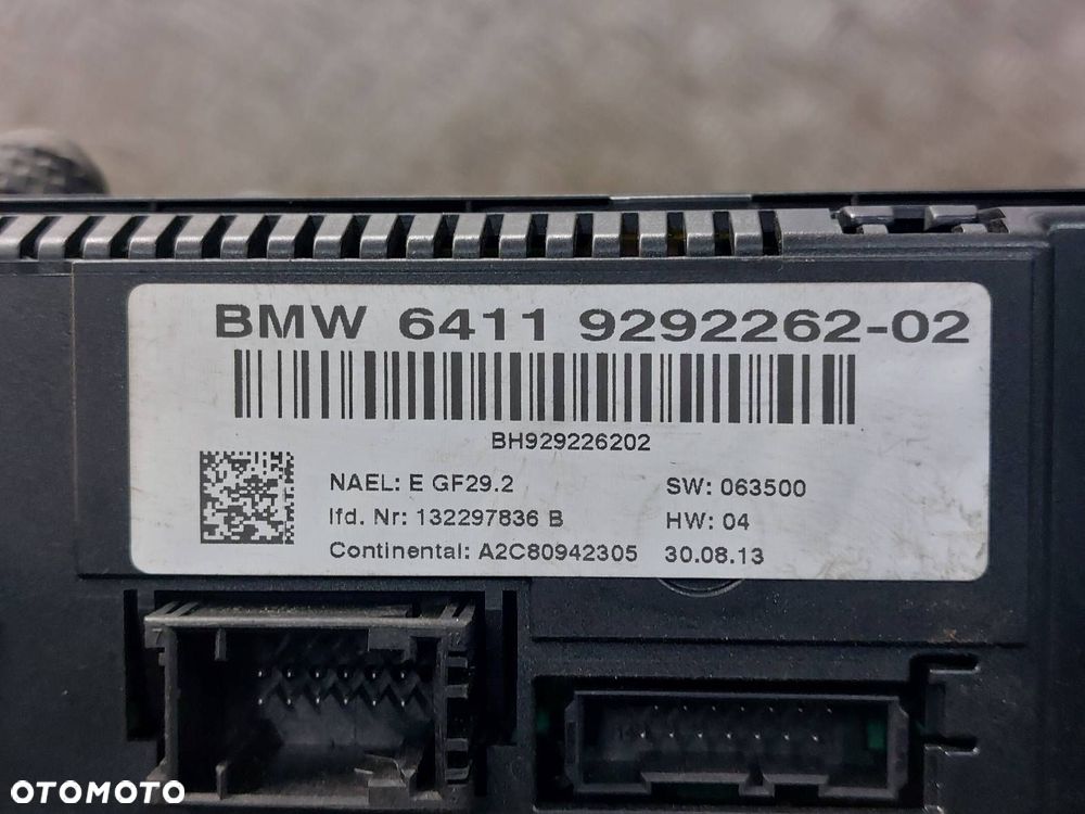 PANEL NAWIEWU BMW X1 E84 9292262 9249504 - 3