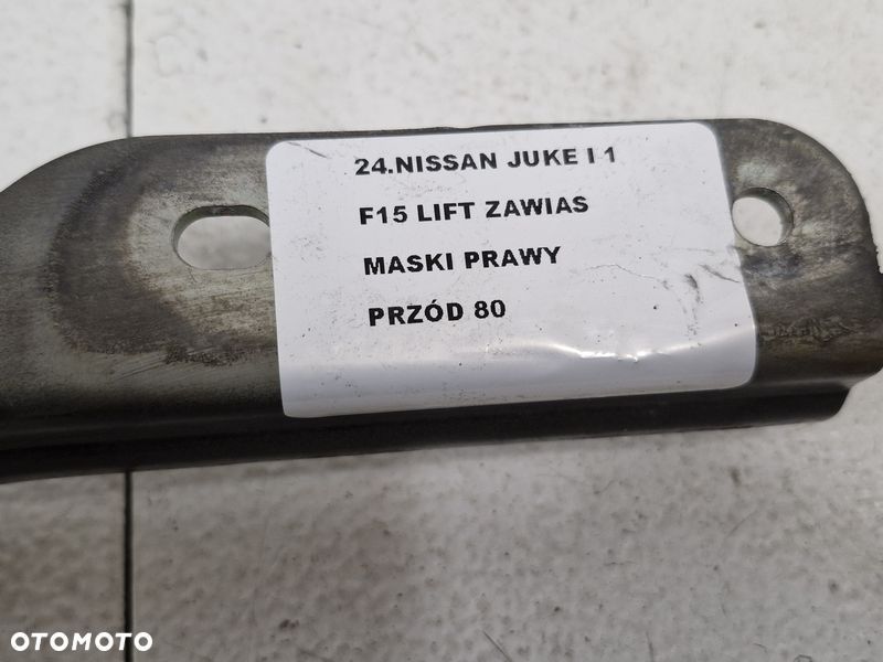 nissan juke i 1 f15 lift zawias maski prawy przód - 7