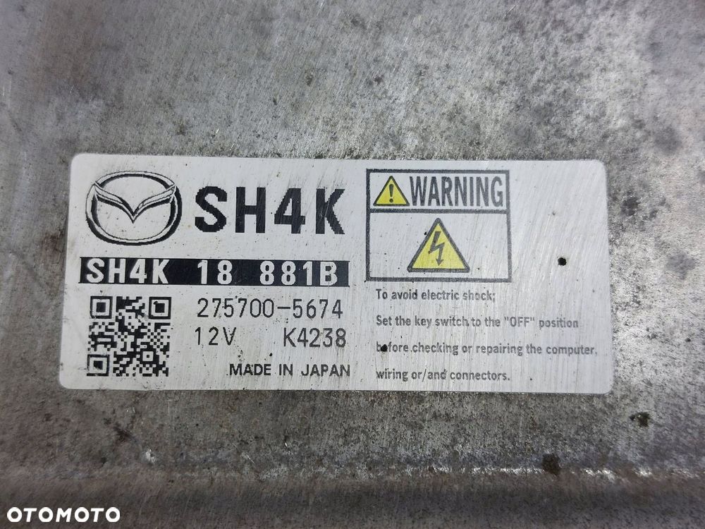 ZESTAW STARTOWY STEROWNIK MAZDA 6 III GJ 2.2 D SH4K18881B 1DGHT7E - 2