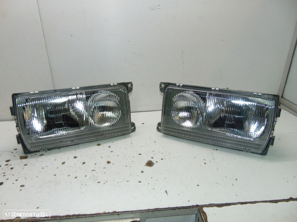 Mercedes w123 farois novos redondo quadrado - 1