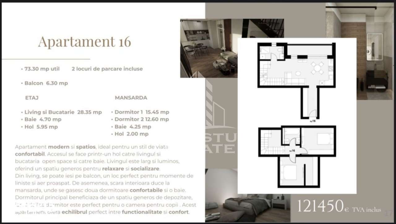 Apartament cu 3 camere tip penthouse, zona Planetelor — fotografia 1