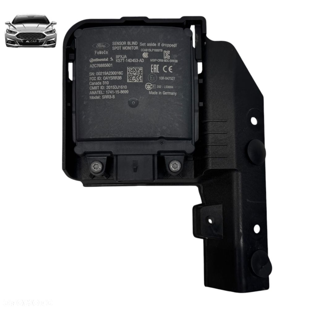 CZUJNIK MARTWEGO POLA + MOCOWANIE PRAWE FORD MONDEO MK5 LIFT KS7T-14D453-AD - 1