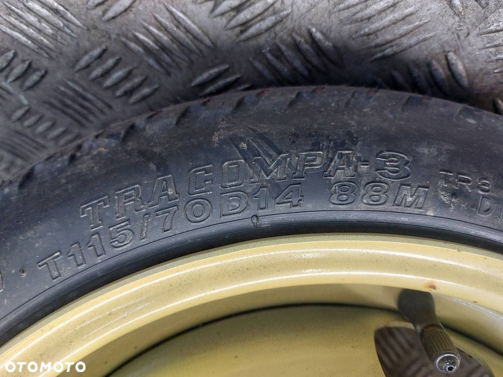 KOŁO DOJAZDOWE DOJAZDÓWKA 4x100 4Jx14 FI54,1 115/70R14 TOYOTA YARIS I - 3