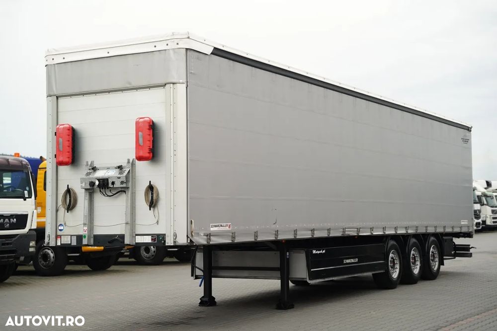 Schwarzmuller / SEMIREMORCĂ CU PRELATĂ (CURTAINSIDER) / STANDARD / SUPORT PALETI / AXĂ RIDICABILĂ / AXE SAF / - 2