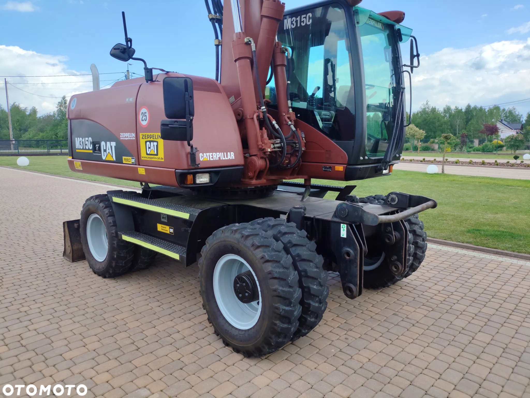 Caterpillar 315C / KOPARKA KOŁOWA / SPROWADZONA / NOWE OPONY / 10 000 MTG / - 16