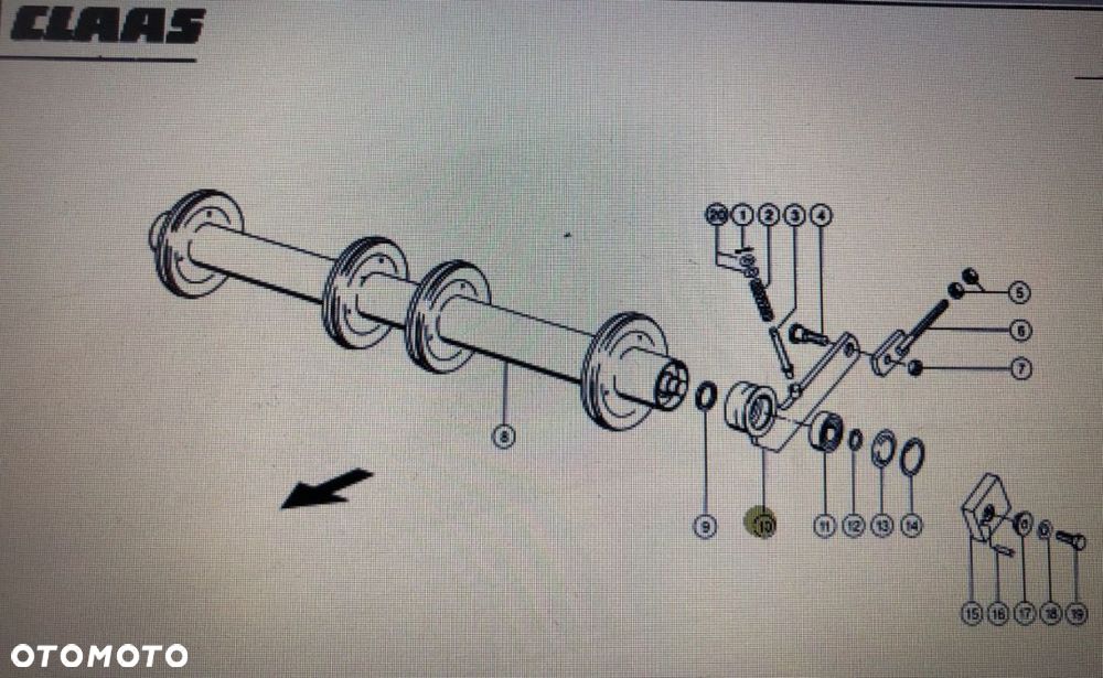 Ramię Nośne Do Claas Mega 370-360 Nr kat. 000 540 062 1 Nr kat. 000 540 062 1 - 1