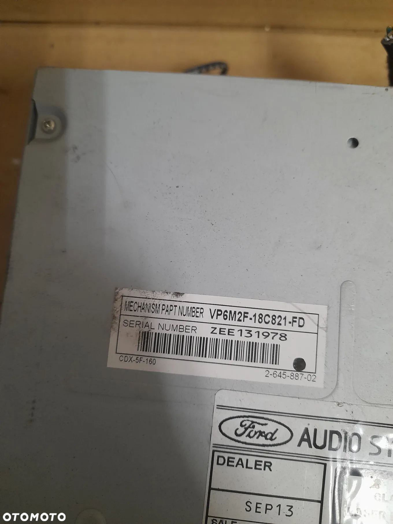 RADIO CD FORD S-MAX MONDEO VP6M2F-18C821-AG - 3