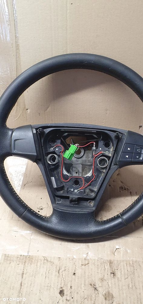 Kierownica multifunkcyjna multifunkcja skórzana skóra Volvo V50 30764354 - 4