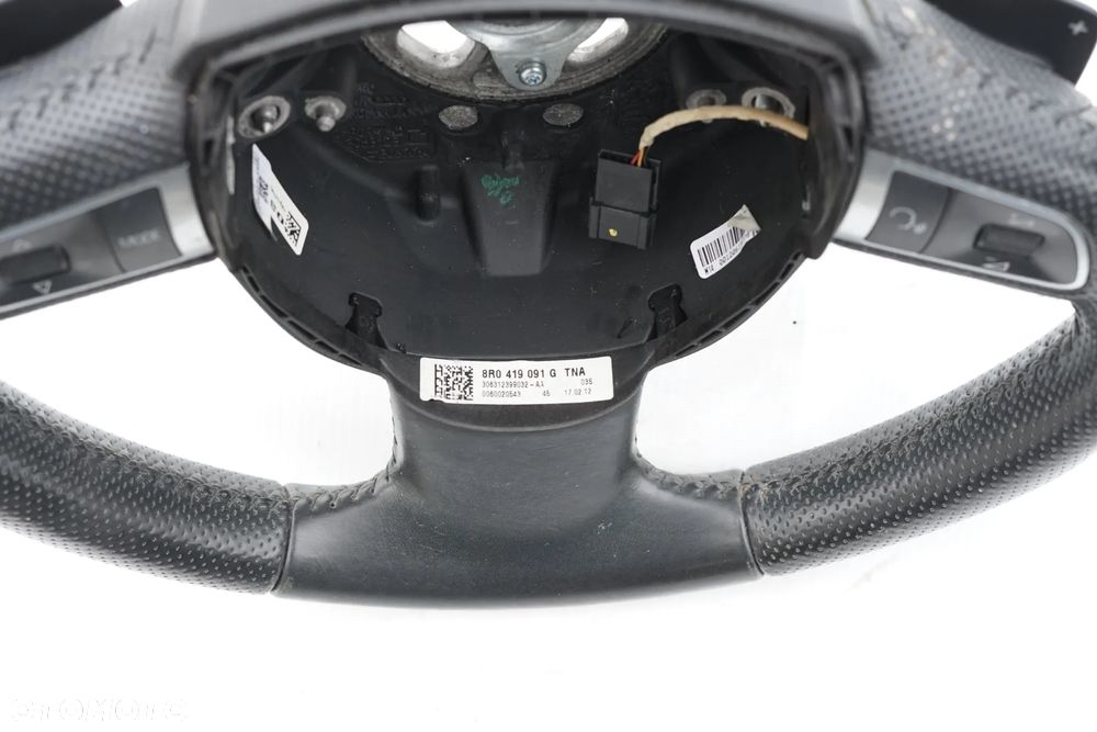 Kierownica skórzana multi Audi A5 8T Łopatki 8R0419091G - 6