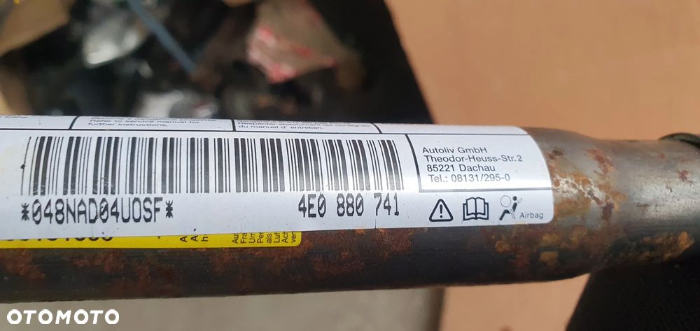 Kurtyna airbag boczna lewa Audi A8 D3 4E0880741 - 6