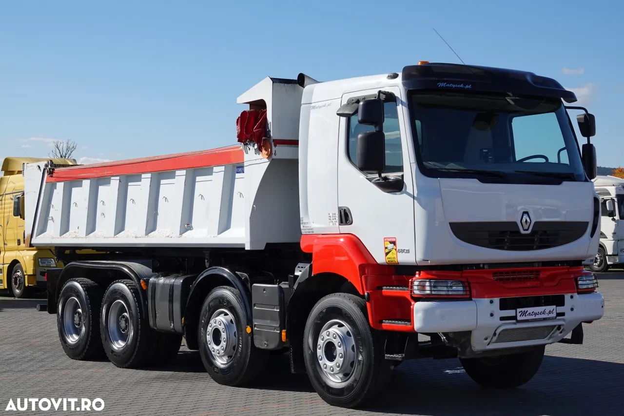 Renault KERAX 480 / 8x4 / TIPPER / HYDROBRA / HYDROKLAPA / BORDMATIC / AUTOMATIC - 13