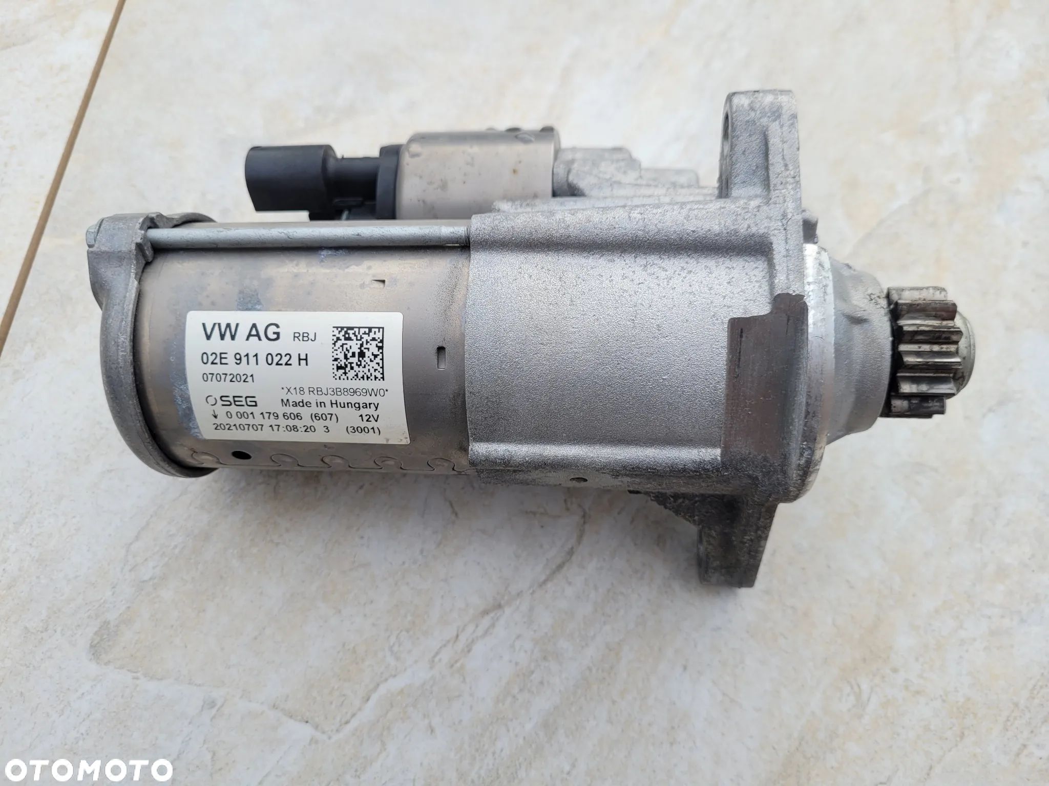 AUDI SKODA SEAT VW ROZRUSZNIK 2.0 TSI 02E911022H - 1
