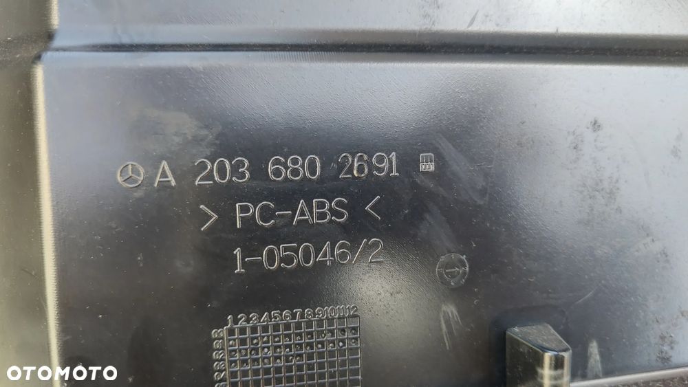 MERCEDES W203 C-klasa Schowek Konsoli Pasażera Czarny EU - 9