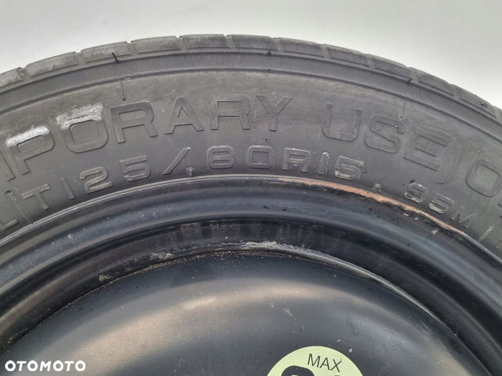 KOŁO DOJAZDOWE Peugeot 207 dojazdówka 125/80 R15 4x108 Citroen C3 2150753 - 7