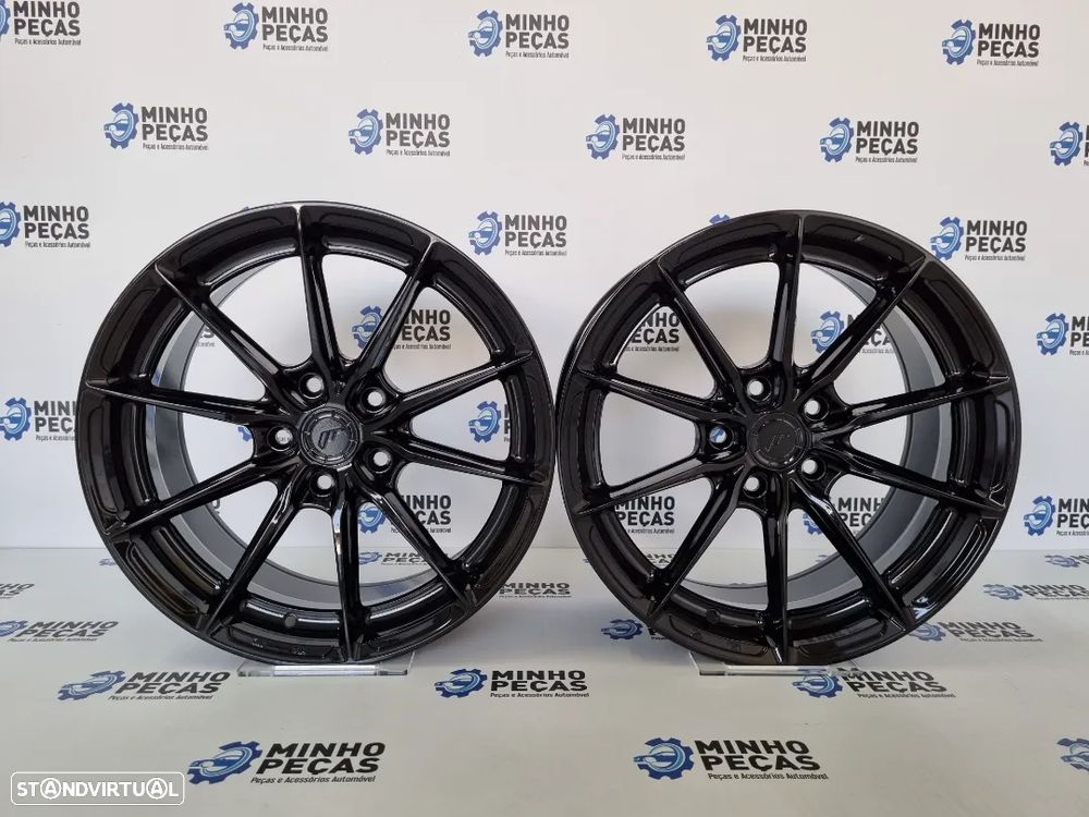 Jantes Japan Racing (JR37) em 17 (5x112) Preto Brilho - 1