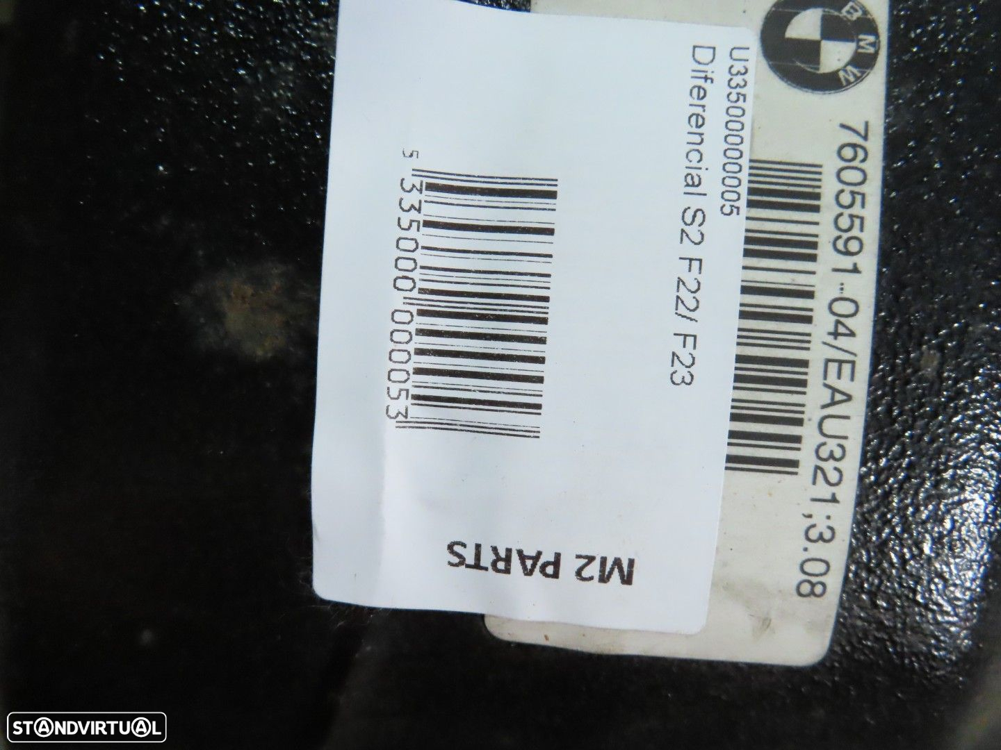 Diferencial "3.08" Trás Seminovo/ Original BMW 1 (F20)/BMW 3 (F30, F80)/BMW 3 To... - 4