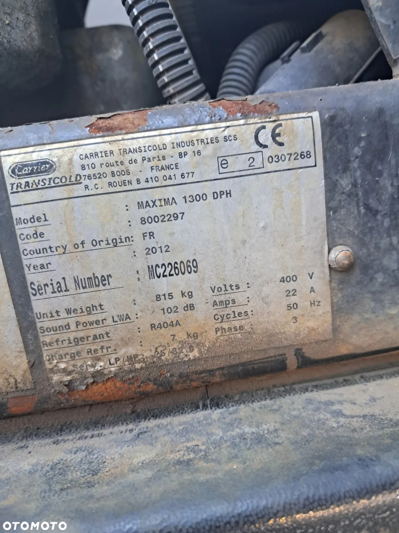 Agregat chłodniczy T.KING SL200,300,400,SLXe400,300,200 carrier maxima 1300,vector 1800,1950 - 3