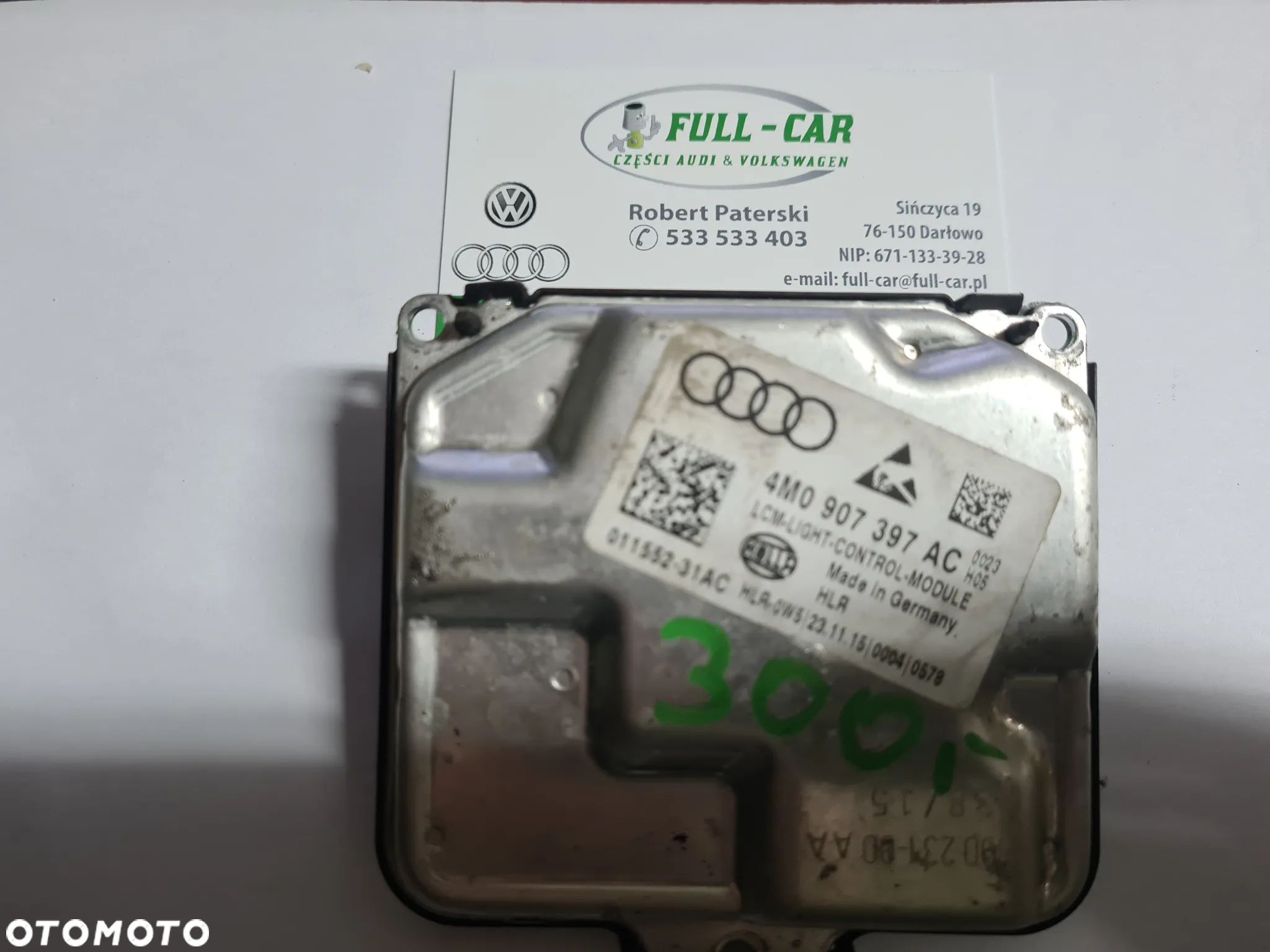 AUDI VW SKODA PRZETWORNICA LAMPY 4M0907397AC - 1