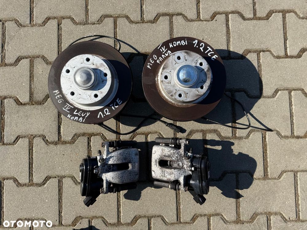 RENAULT MEGANE IV 16-24 PIASTA TARCZE HAMULCOWE ZACISKI TYŁ LEWY PRAWY - 1