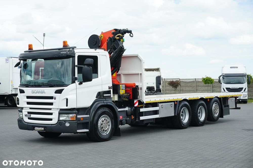 Scania / P 420 / 8 X 4 / TRIDEM / SKRZYNIOWY + HDS / PALFINGER PK 26002 / WYS. 12 M / DŁ. 8 M - 2