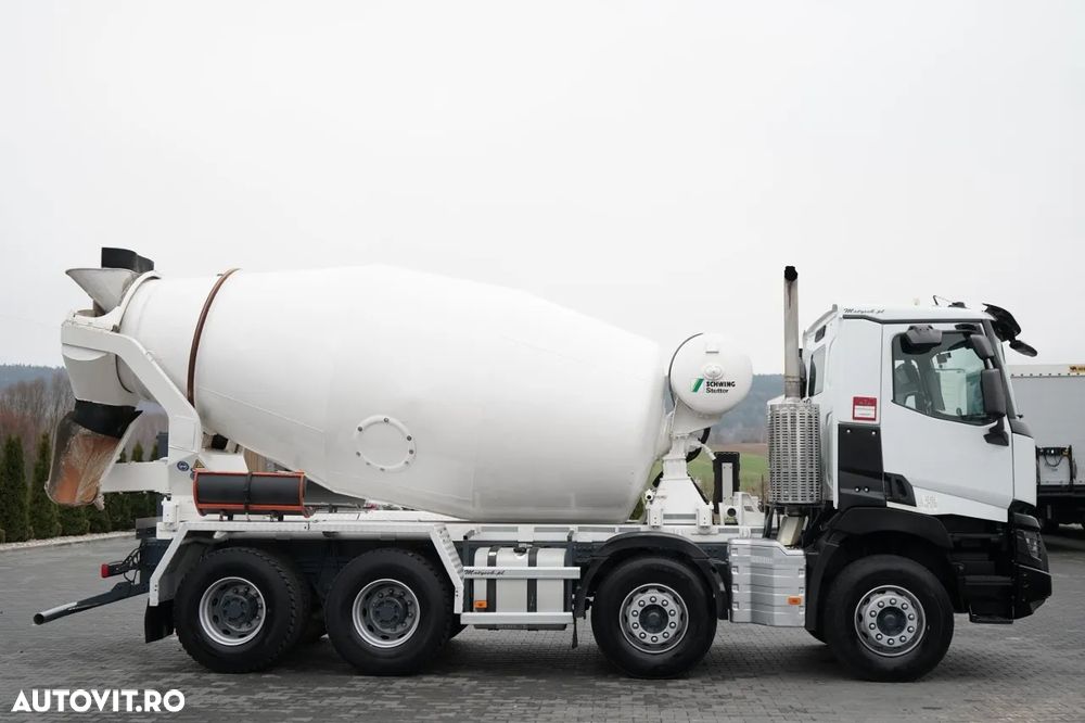 Renault C 380 / 8X4 / BETONIERĂ / USCĂTOR / SCHWING STETTER 9 M3 / EURO 6 / - 5