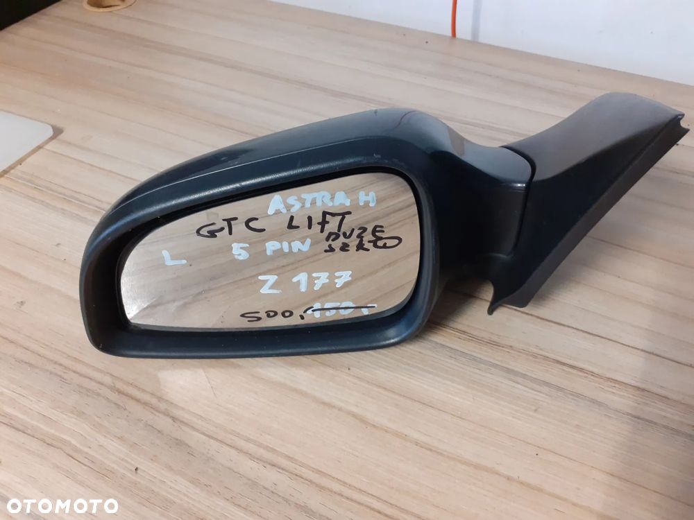 -  LUSTERKO ELEKTRYCZNE LEWE 5 PIN OPEL ASTRA H GTC LIFT Z177 DUŻE SZKŁO - 2