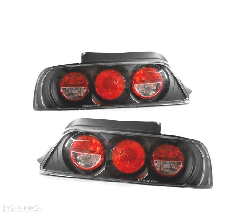 FAROLINS TRASEIRO PARA HONDA PRELUDE 97-01 PRETOS LOOK LEXUS - 1