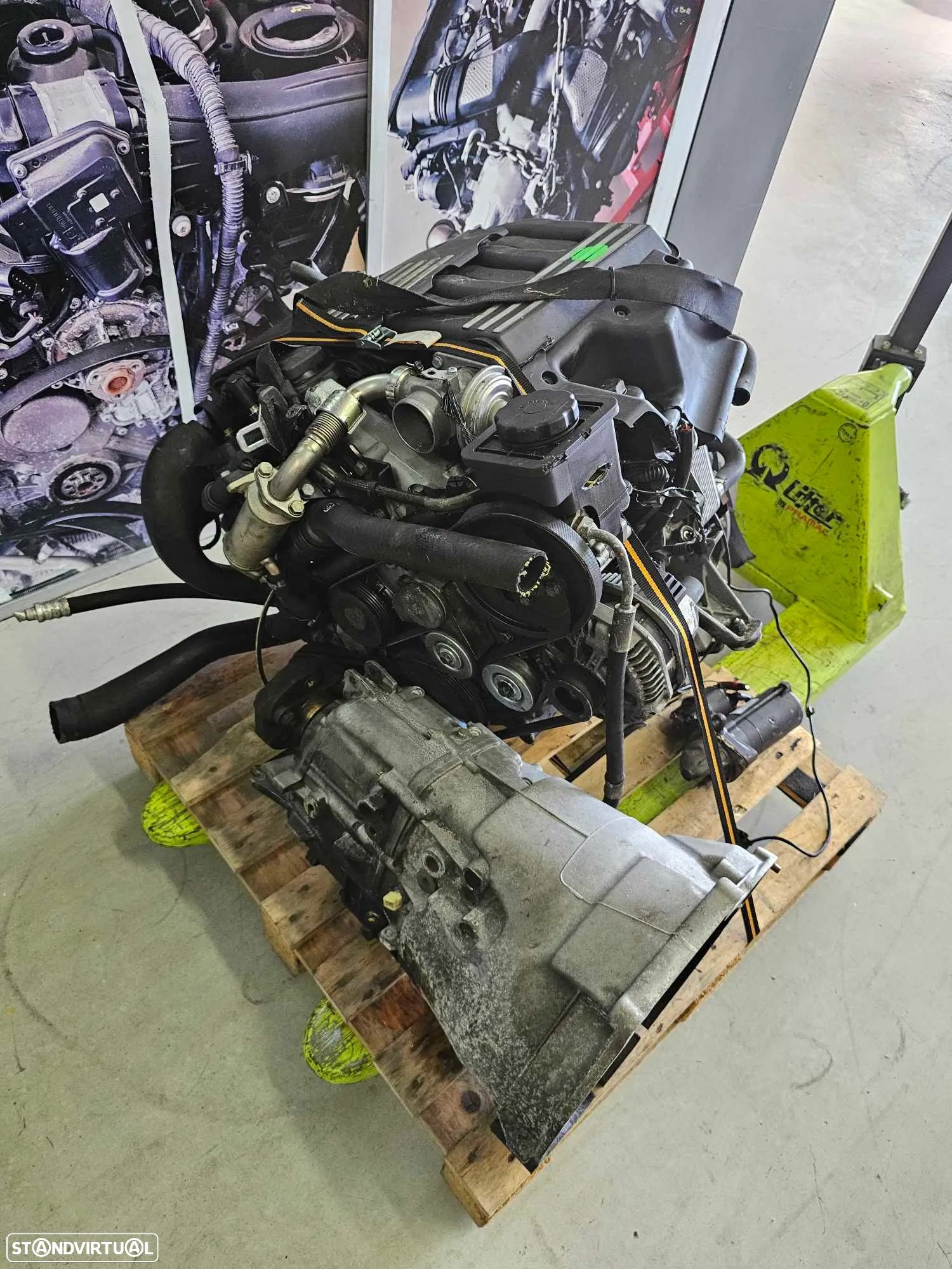 Motor BMW E46 320D 2.0D 2002 de 136cv, ref 204D1 - 1