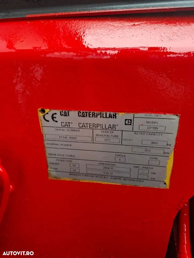 Caterpillar DP30N, CATARG TRIPLEX - 15