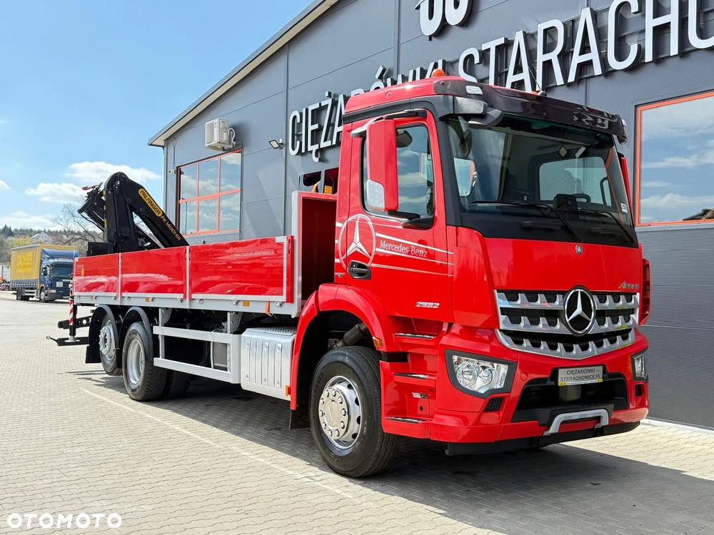 Mercedes-Benz Mercedes Arocs Actros 2532 / E6 / 6x2 / skrzynia + żuraw Palfinger / budowlanka HDS kran crane dzwig - 10