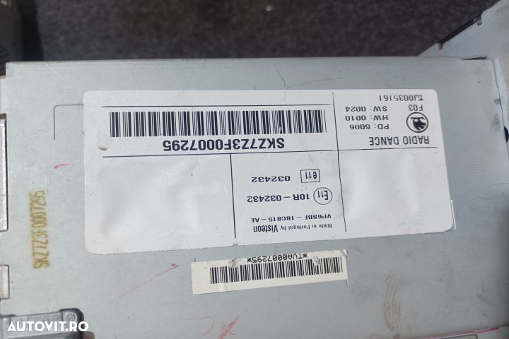 Radio cd 5J0035161 Skoda Fabia 5J [2007 - 2010] Hatchback 1.4 TDI MT - 4