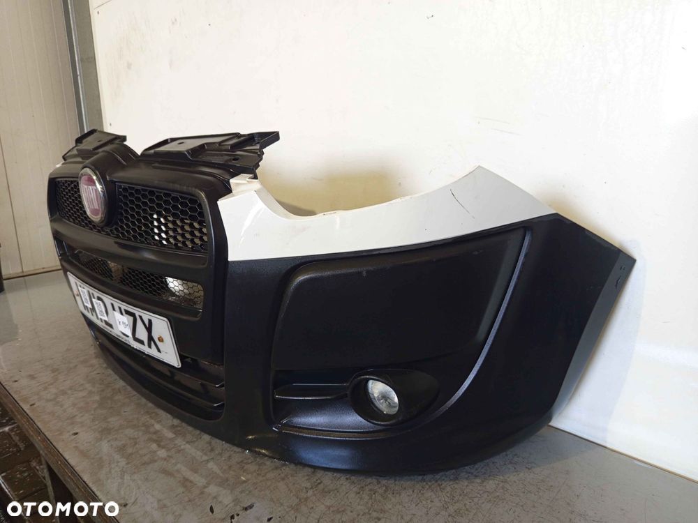 + ZDERZAK PRZÓD PRZEDNI FIAT DOBLO 2 II 249 BIAŁY HALOGENY - 3