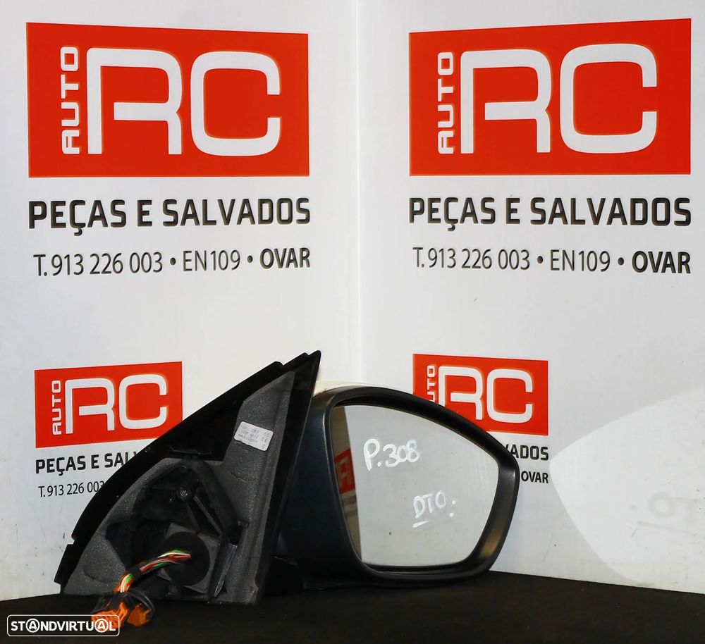 ESPELHO RETROVISOR DIREITO PEUGEOT 308 - 1