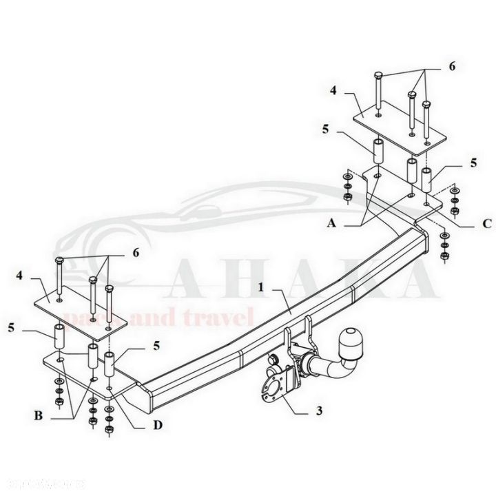 Hak Holowniczy Automat Do Ford Escort Hatchback 1986-1990 - 2