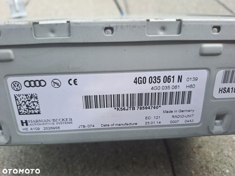 audi a5 8t lift a6 c7 vw touareg ii 7p moduł tuner radia harmann becker - 2