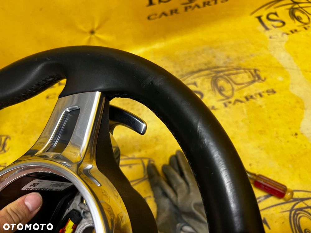 KIEROWNICA SKÓRZANA ZMIANA BIEGÓW PORSCHE CAYENNE 7P5 TURBO S SPORT CHRONO - 9