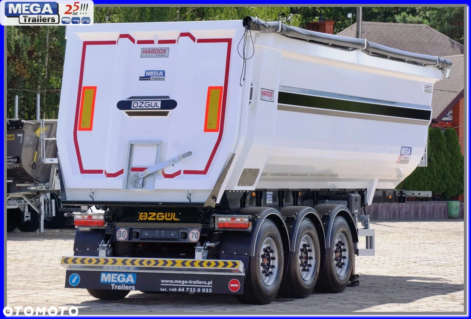 Mega 33 m³ naczepa rynna HB 450 KAMIEŃ / ŻWIR !!! - 5