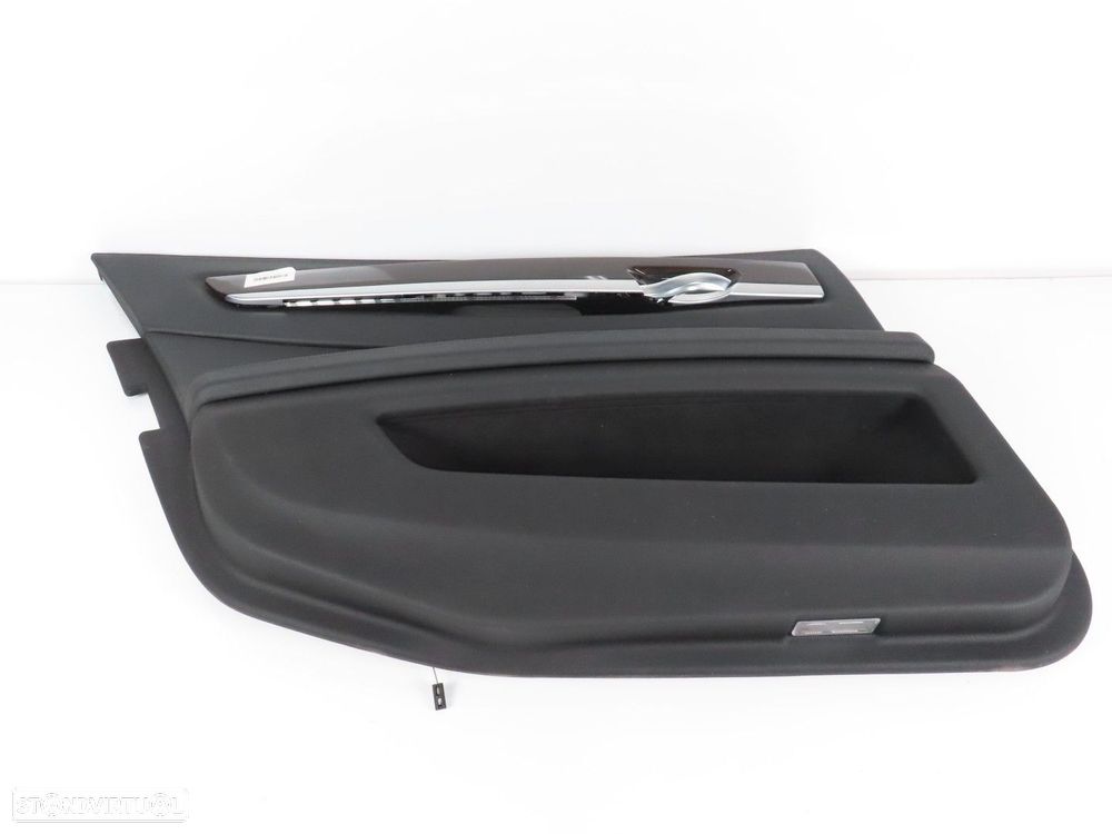 Forra da Porta em Pele (Longo) Esquerdo/Trás Seminovo/ Original BMW 7 (F01, F02,... - 3