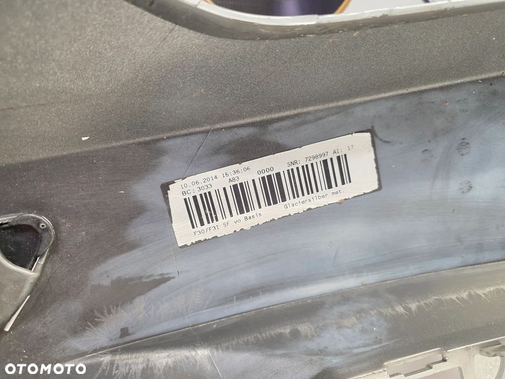 BMW F30 / F31 11-15 ZDERZAK PRZEDNI PRZÓD NA 4xPDC , BEZ PDC , NR 7298997 , NR AUKCJI NZ1582 - 29