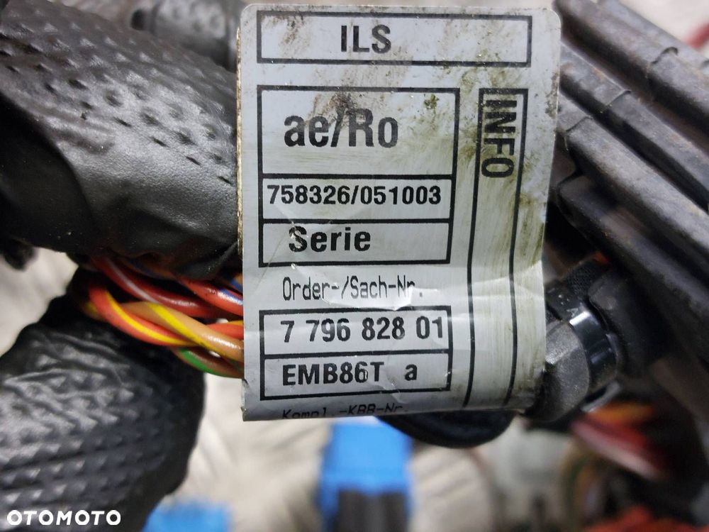 WIĄZKA OKABLOWANIE SILNIKA BMW E90 318d 2.0 D 779682801 779765201 - 4