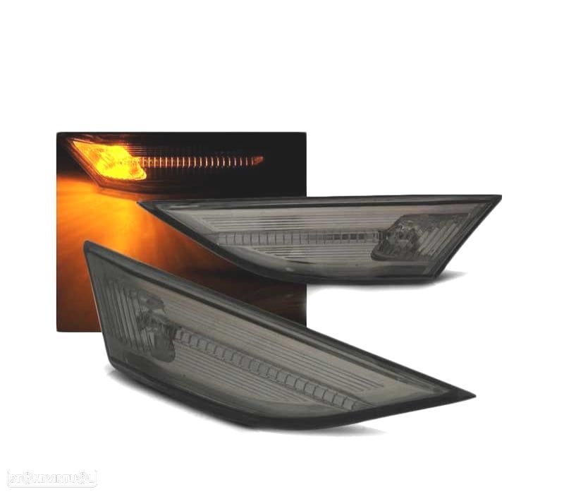 PISCAS LATERAIS LED PARA PORSCHE 991 CARREIRA 11-15 SMOKE FUMADOS ESCURECIDOS - 1