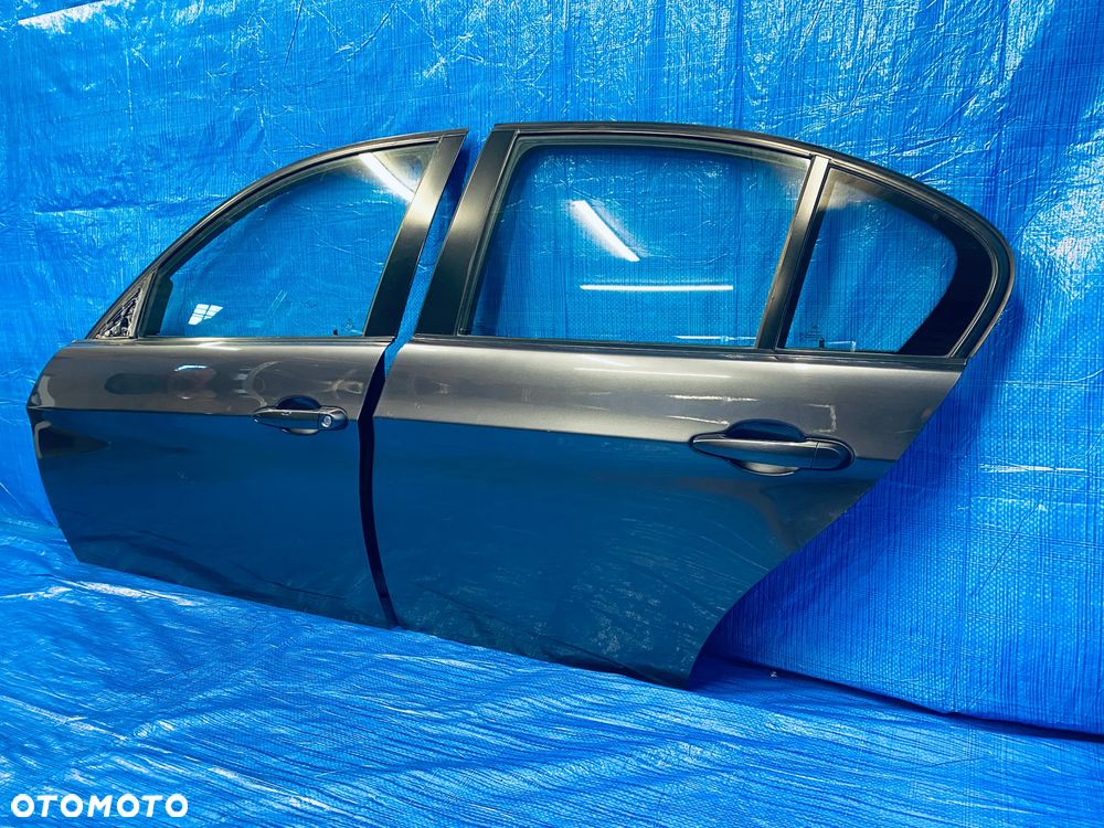 DRZWI LEWE LEWY PRZÓD PRZEDNIE TYŁ TYLNE KOMPLETNE BMW E90 SEDAN 07R ; LAKIER A22 ORYGINAŁ EUROPA - 7